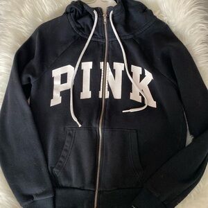 Pink zip up hoodie
